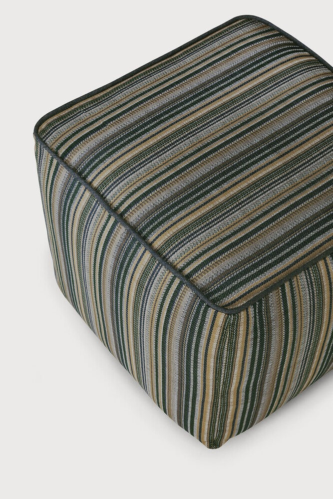 Blue Zahara Outdoor Pouf