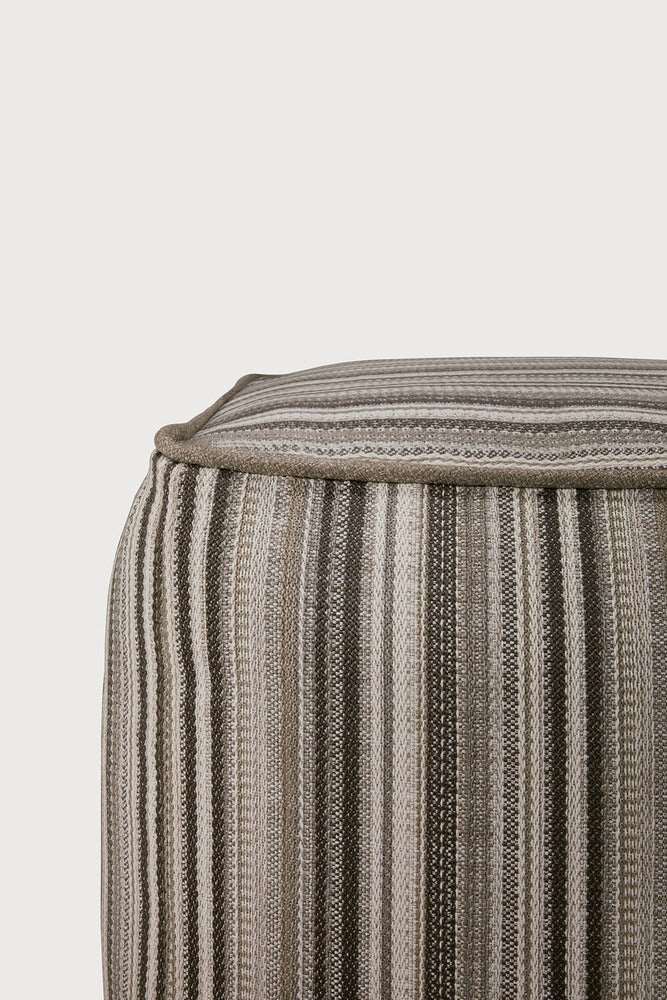 Gray Zahara Outdoor Pouf
