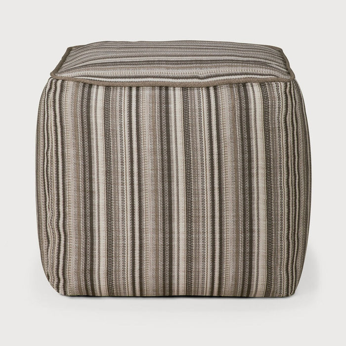 Gray Zahara Outdoor Pouf