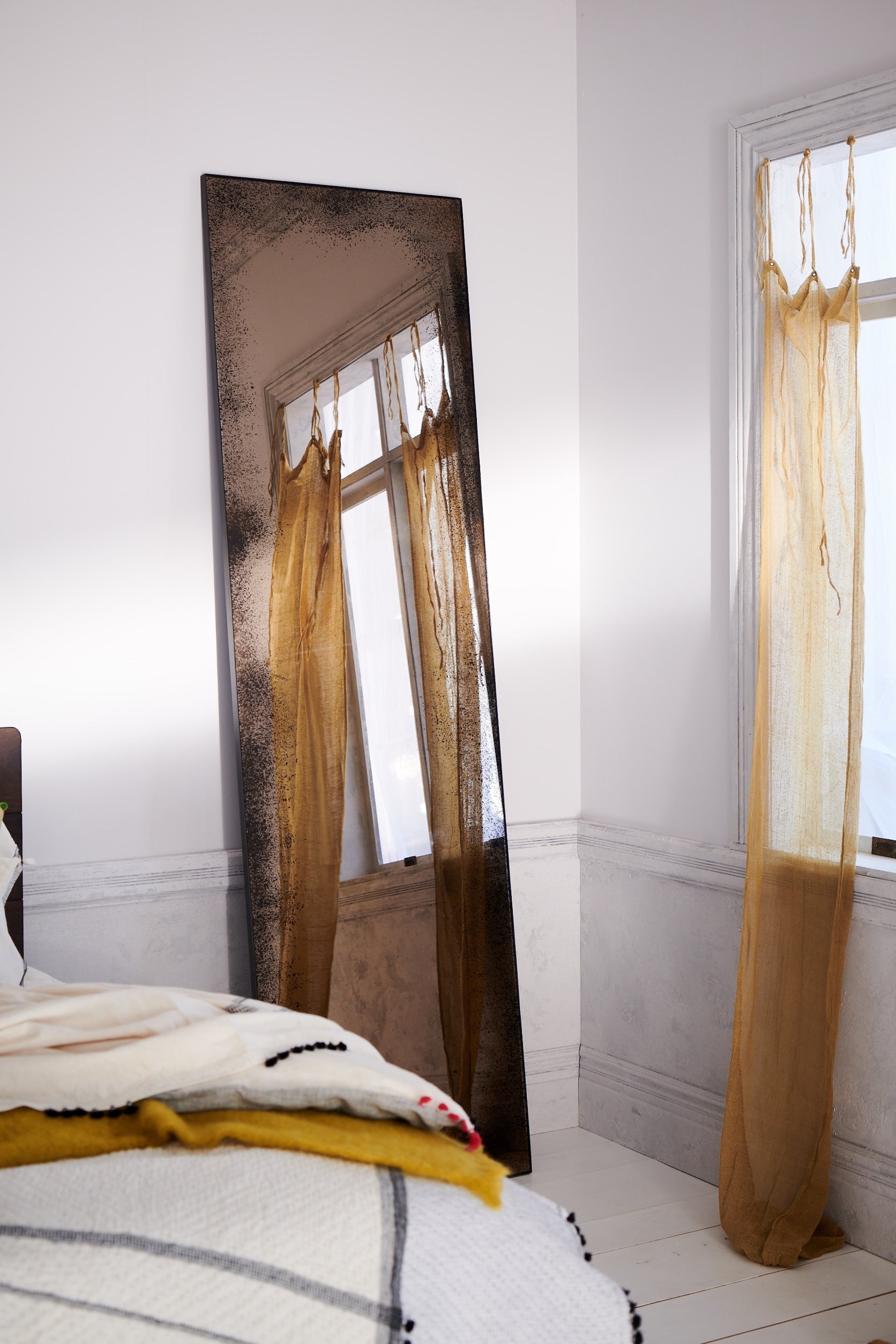 Aged Floor Mirror
