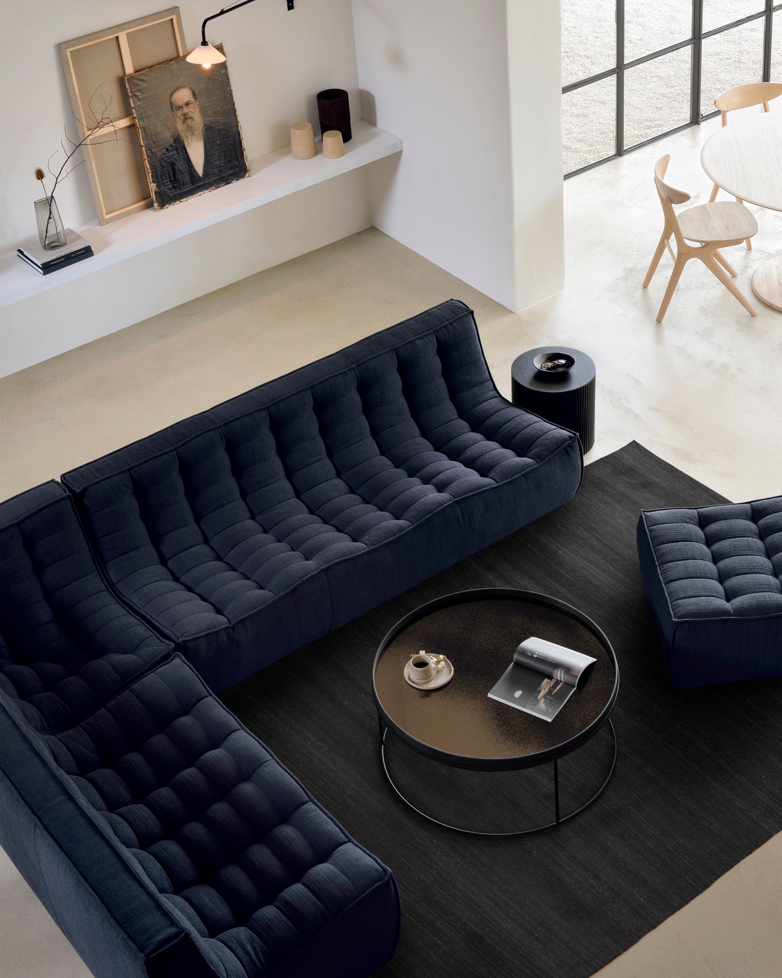 N701 Tufted Armless Sofa