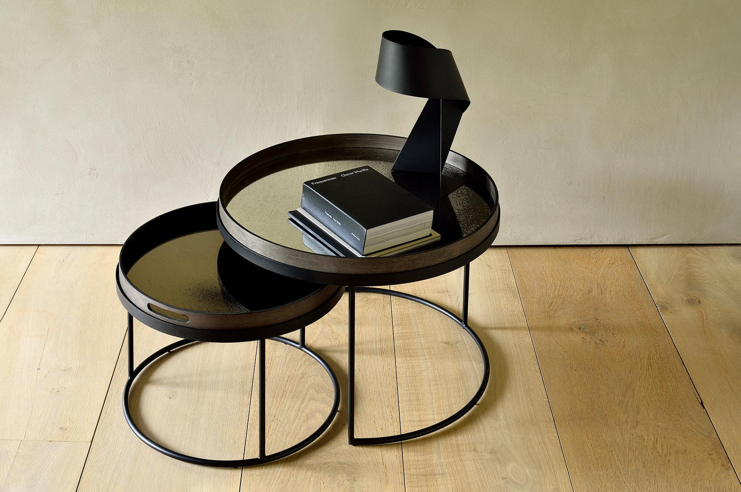 Round Tray Coffee Table Set
