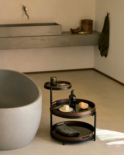 Swivel tray side table