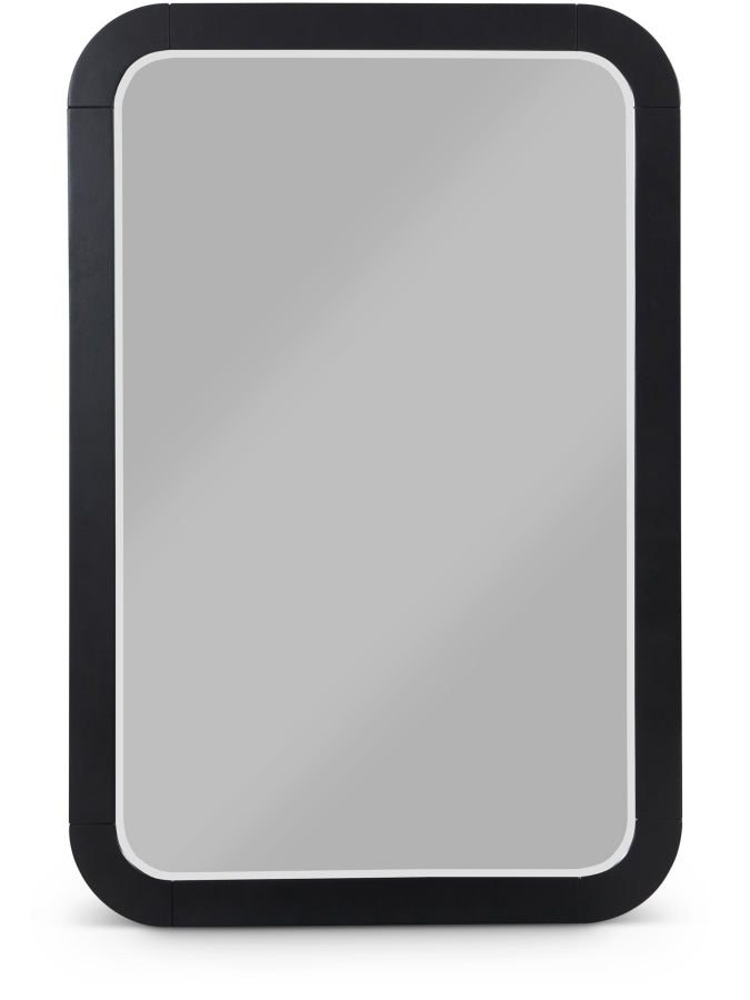 Sage Solid Wood Mirror - Black