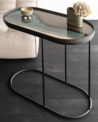 Oval Tray Side Table