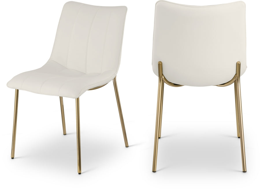 Isla Vegan Leather Upholstered Dining Chair - White