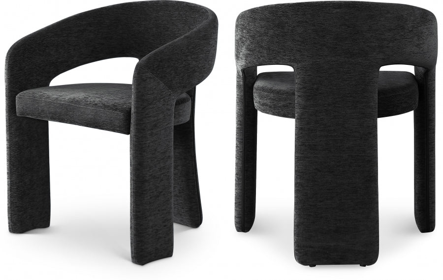 Rendition Fabric Upholstered Dining Chair - Black