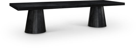 Tavolo 95" - 132" Oak Wood Extendable Dining Table - Black