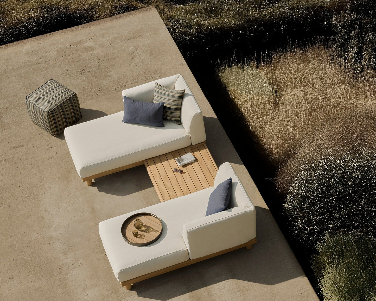3-Piece Monocle Outdoor Modular Sofa Set