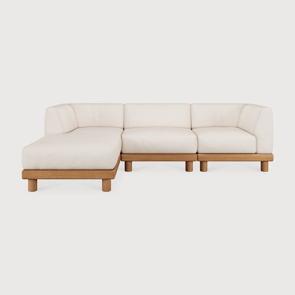 3 Seater Left Monocle Outdoor Modular Sofa Set