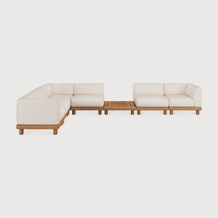 6 Seater Left Monocle Outdoor Modular Sofa Set