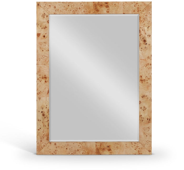 Cresthill Burl Wood Frame Mirror - Natural