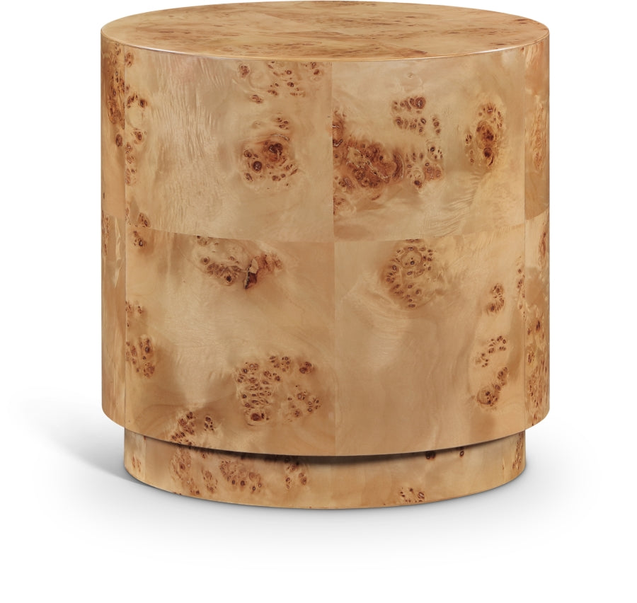 Burl Wood End Table - Natural