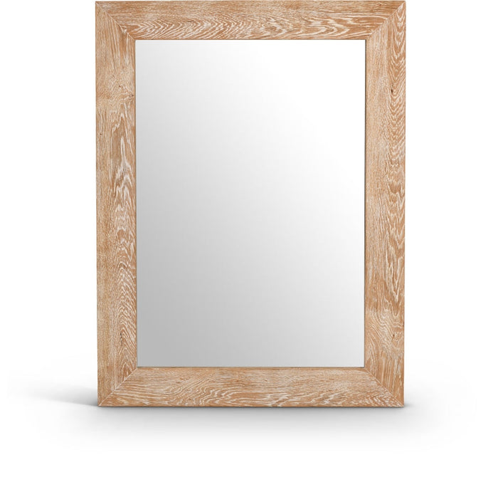 Cresthill Oak Wood Frame Mirror - White