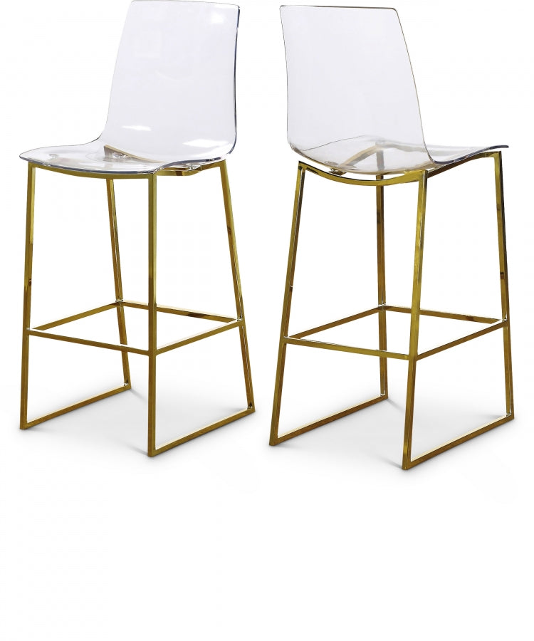 Lumen Gold Counter Stool - Gold