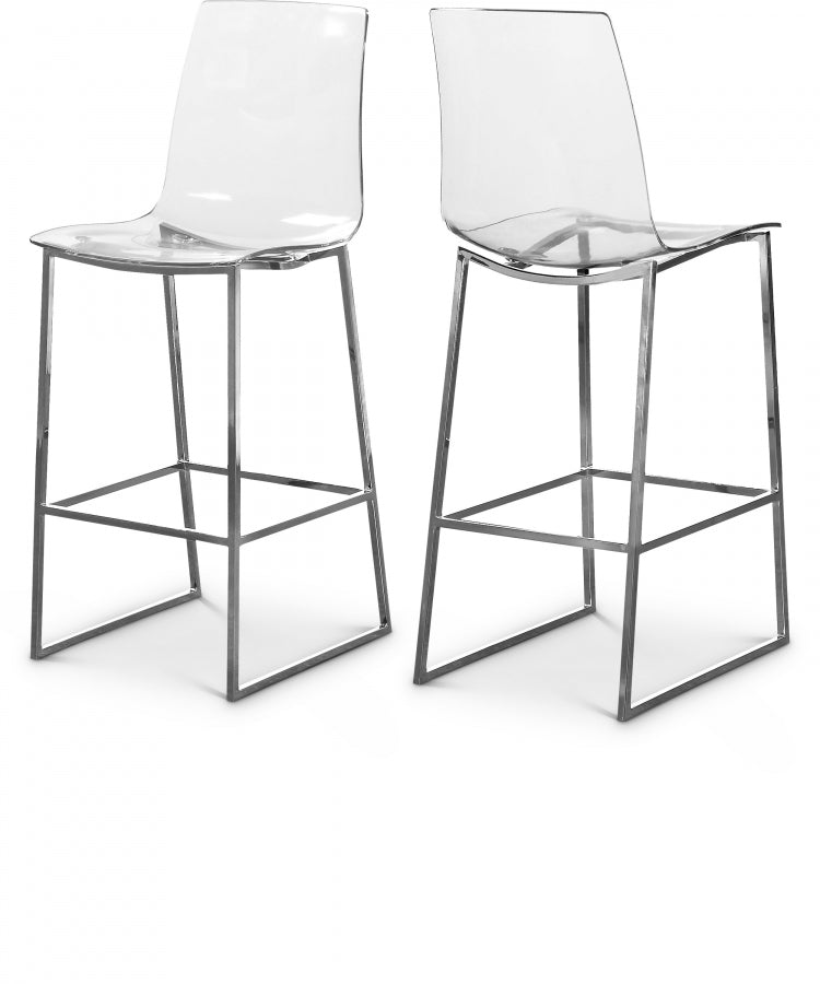 Lumen Chrome Counter Stool - Chrome
