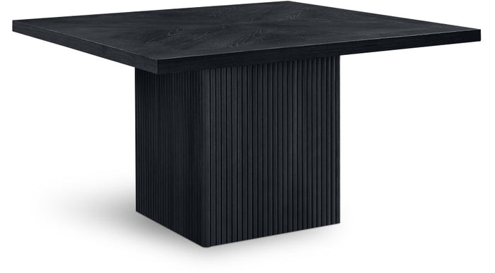 Belinda 54" Solid Wood And Oak Veneer Dining Table - Black