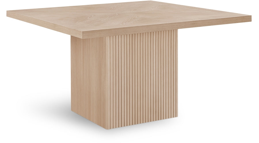 Belinda 54" Solid Wood And Oak Veneer Dining Table - Natural