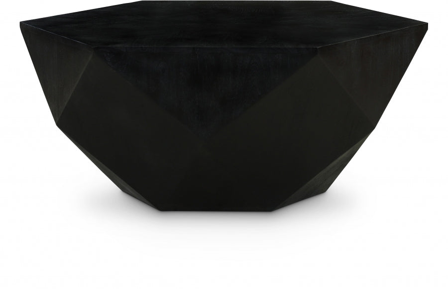 Diamante Oak Veneer Coffee Table - Black