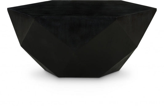 Diamante Oak Veneer Coffee Table - Black