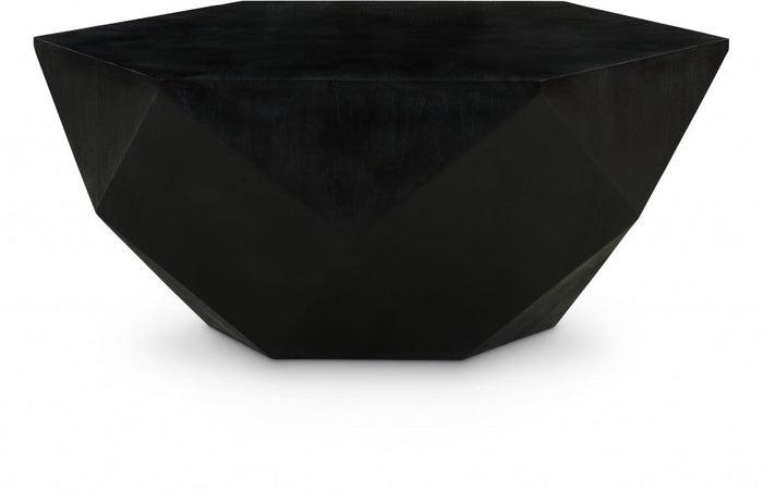 Diamante Oak Veneer Coffee Table - Black