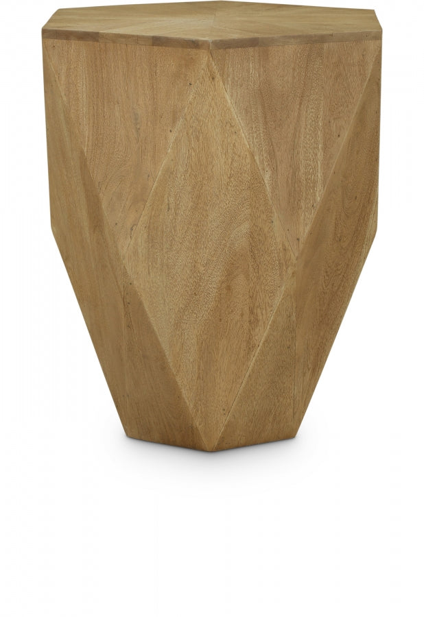 Diamante Oak Veneer End / Side Table - Natural