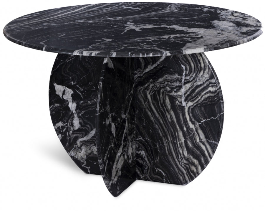 Formentera 48" Genuine Marble Dining Table - Black