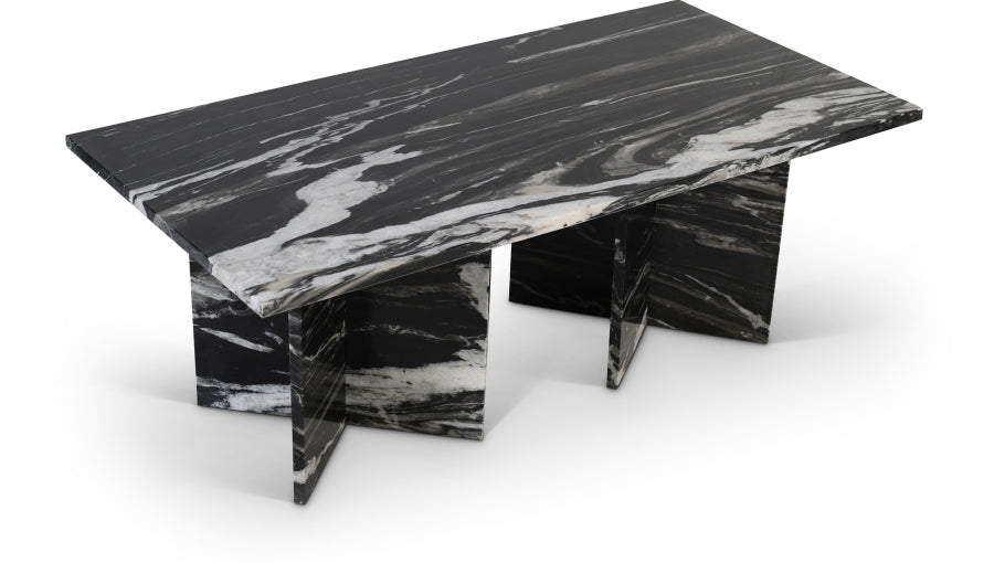 Verona Genuine Marble Coffee Table - Black