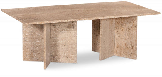Verona Travertine Coffee Table - Natural