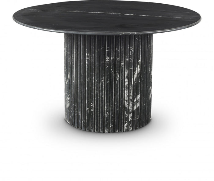Genoa 48" Marble Dining Table - Black