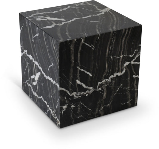Bolzano Marble End Table - Black
