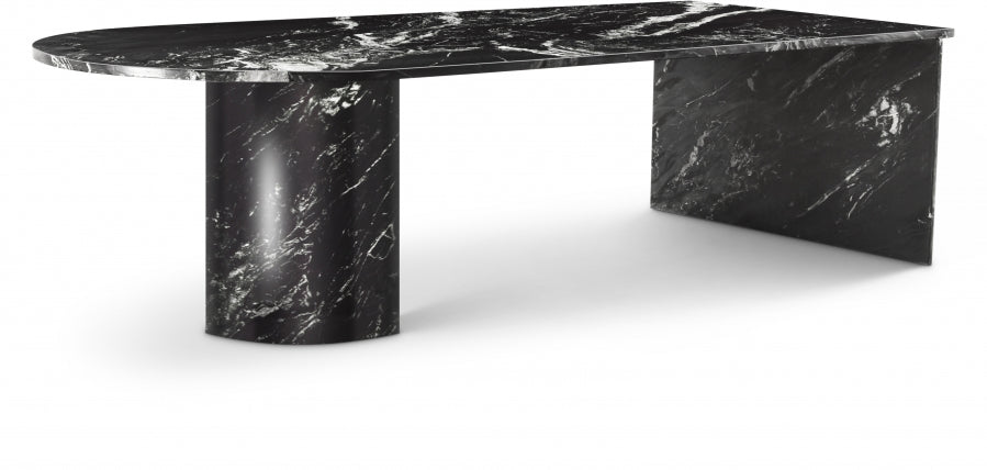 Salerno Genuine Marble Coffee Table - Black