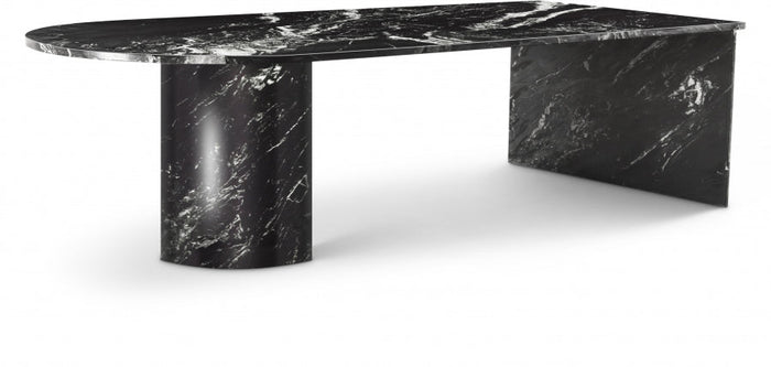 Salerno Genuine Marble Coffee Table - Black