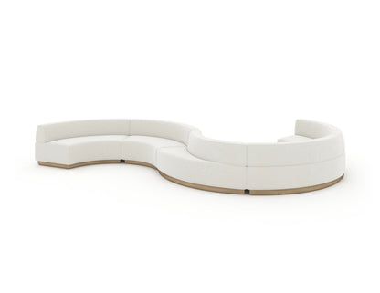 Crescent Armless Loveseat