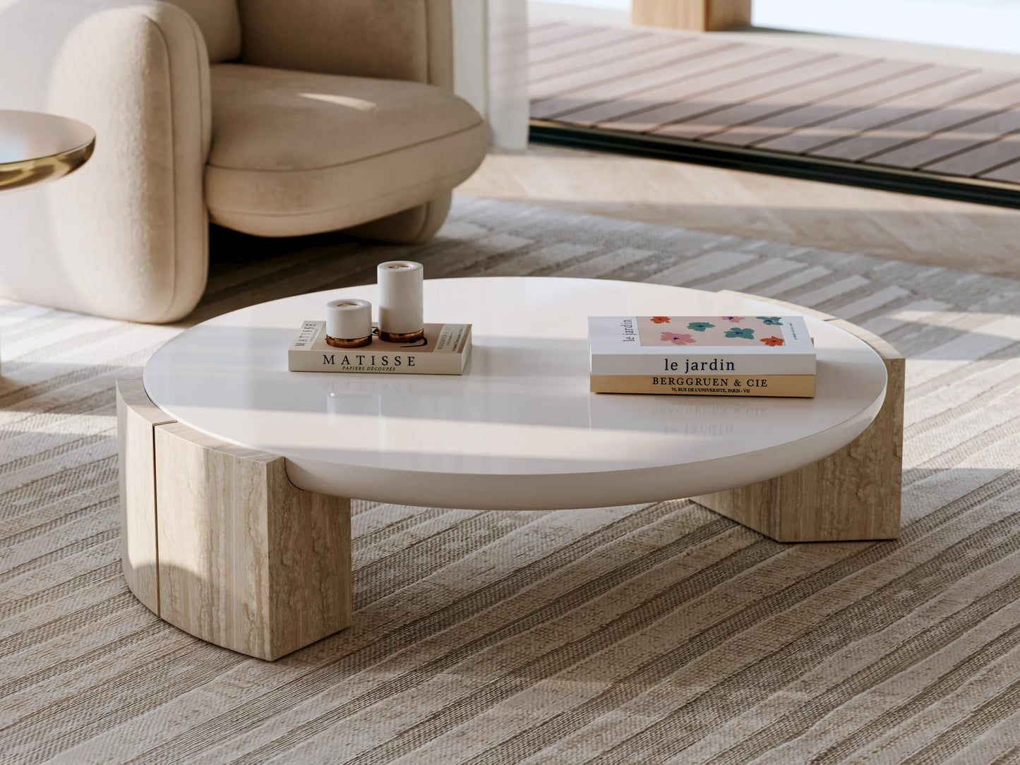 Overlap Chair Ecru