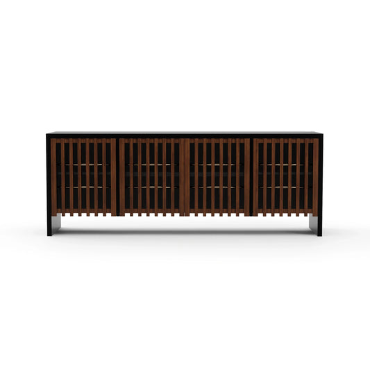 Pinstripe Dark Sideboard