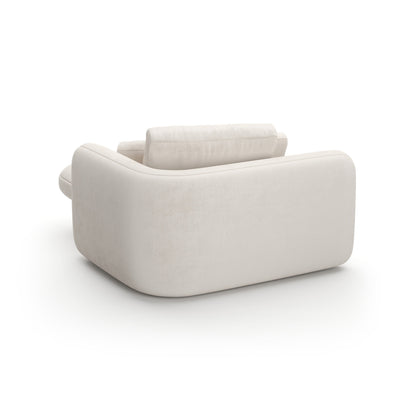 Overlap Raf Chaise Ecru