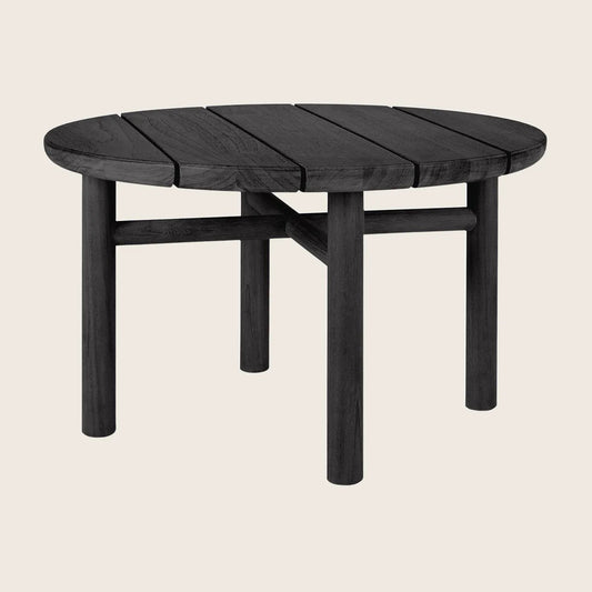 Black Quatro Outdoor Round Side Table