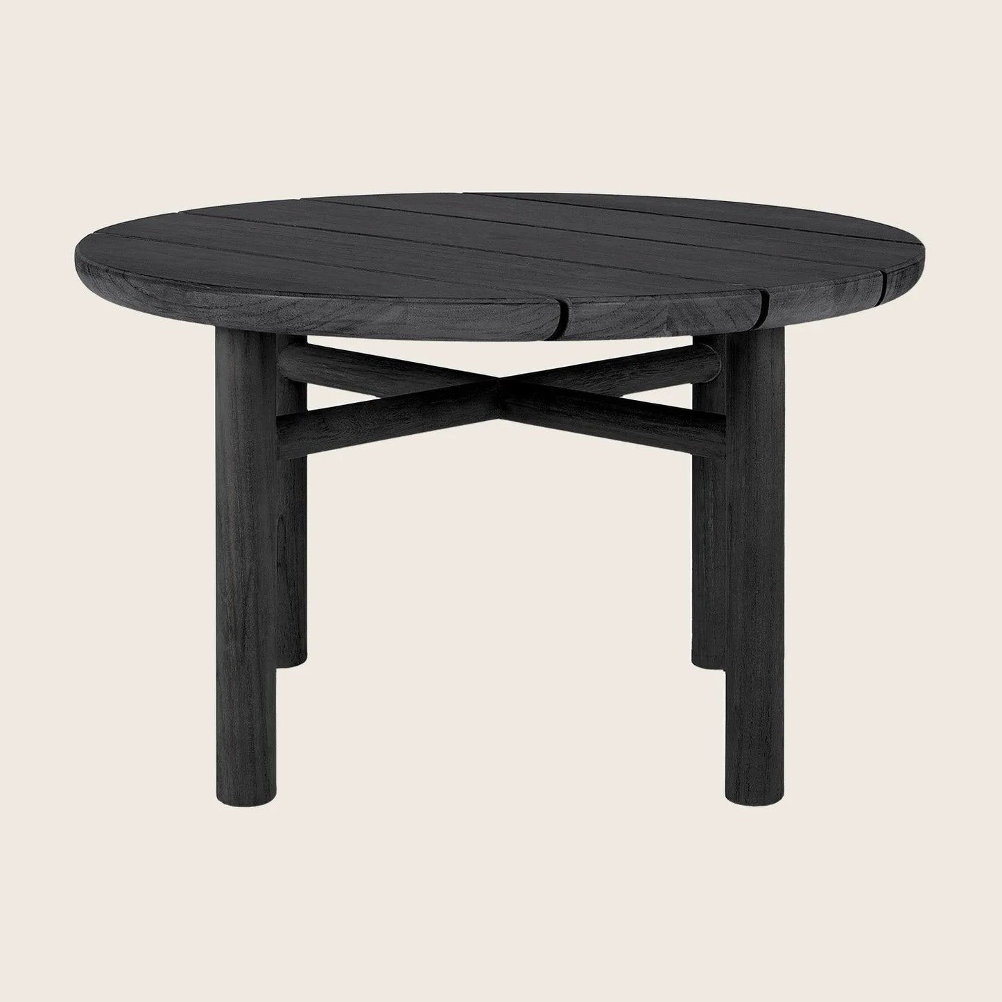 Black Quatro Outdoor Round Side Table