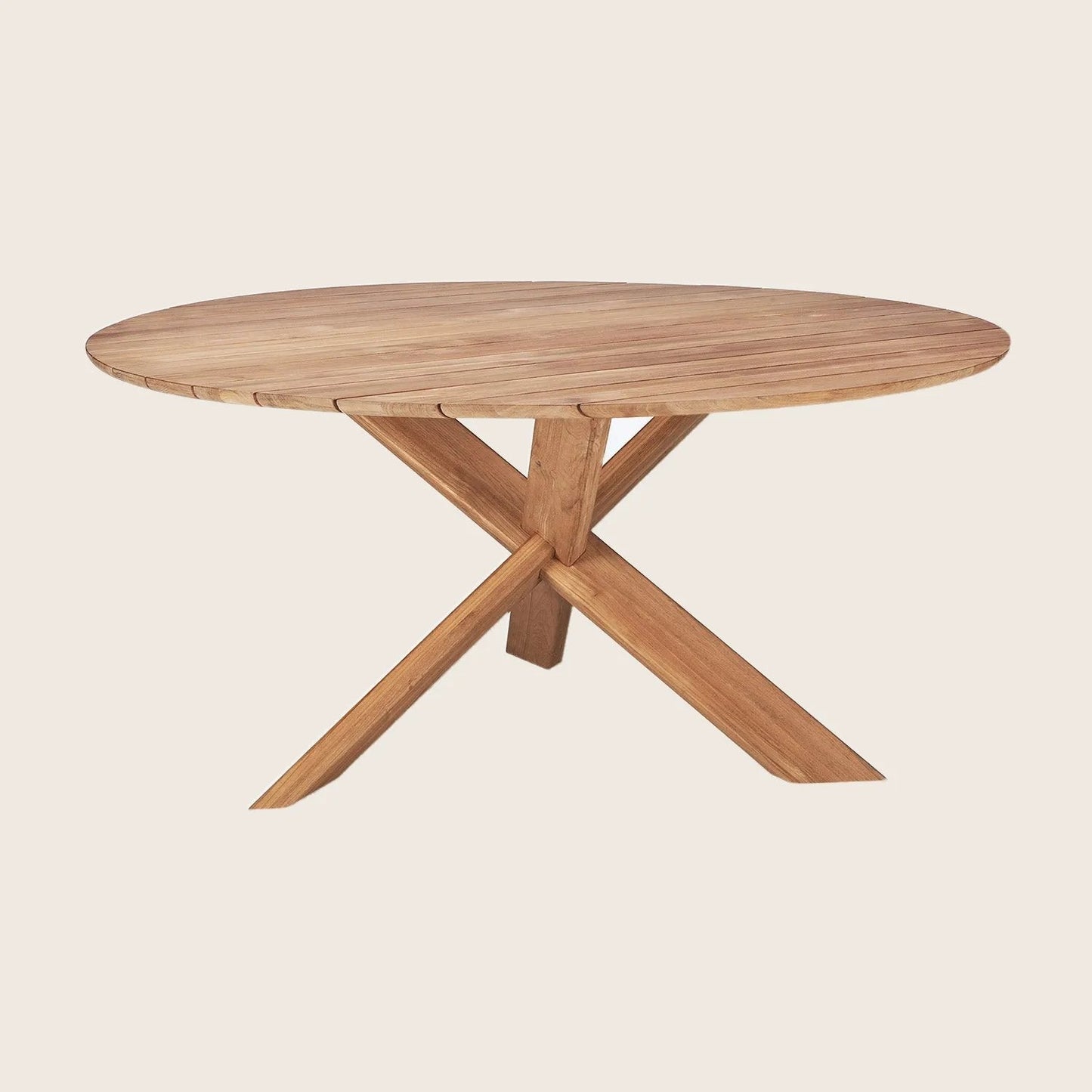 Teak Circle Outdoor Dining Table