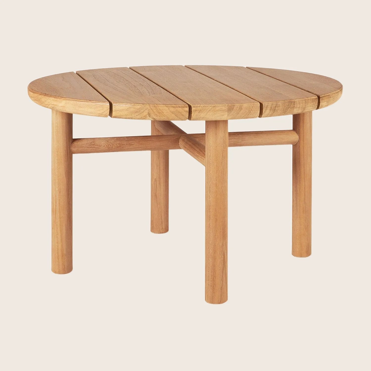 Teak Quatro Outdoor Round Side Table