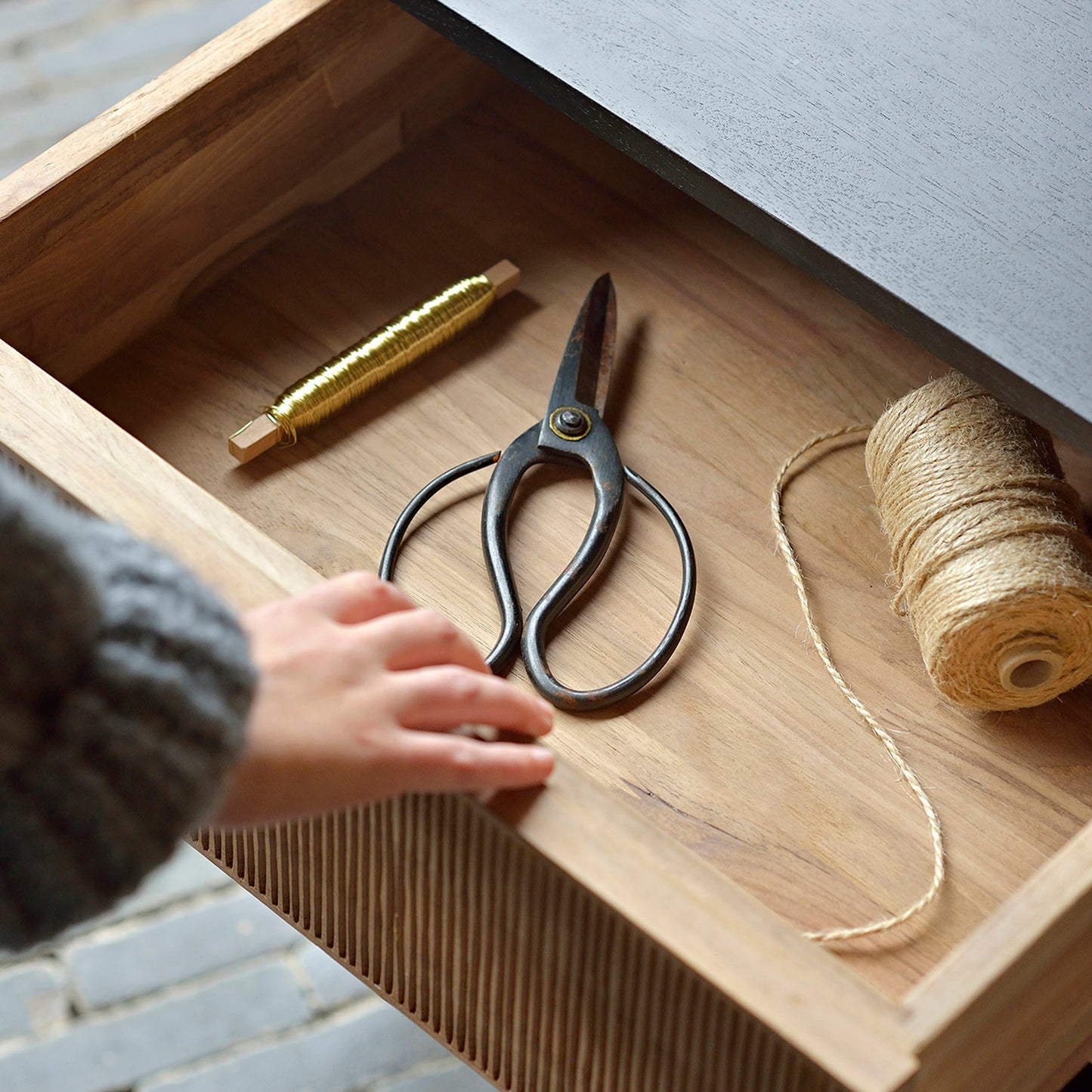 Oscar Teak Drawer Unit