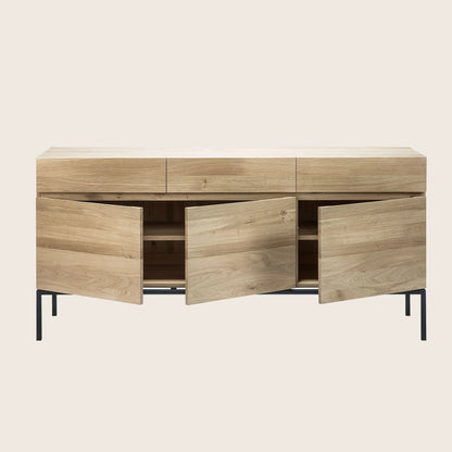 Oak Ligna 3-Door Sideboard