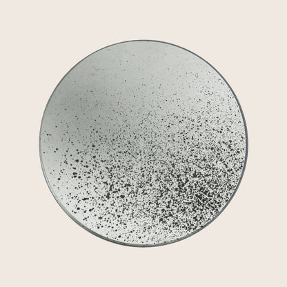 Aged Round Wall Mirror