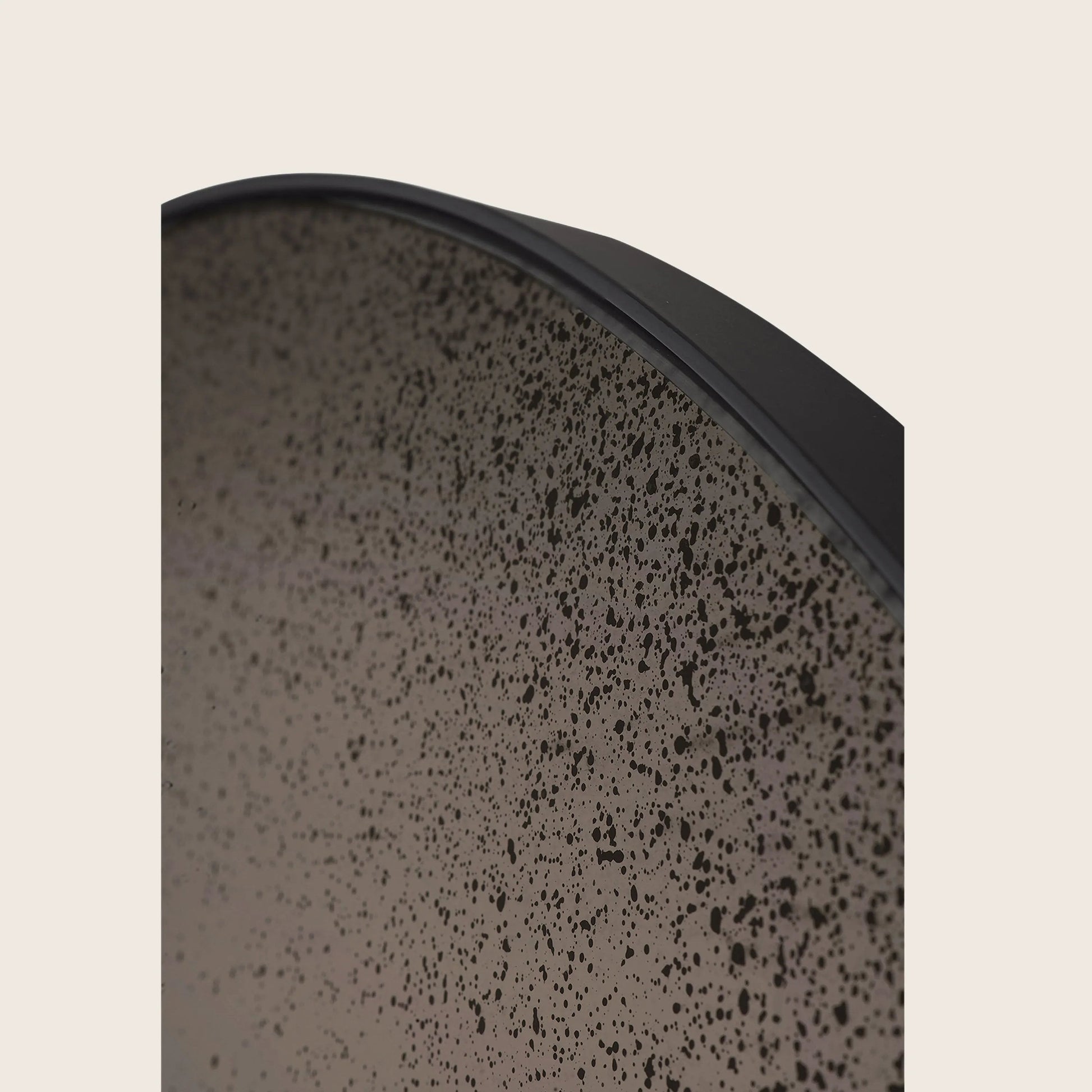 Aged Round Wall Mirror