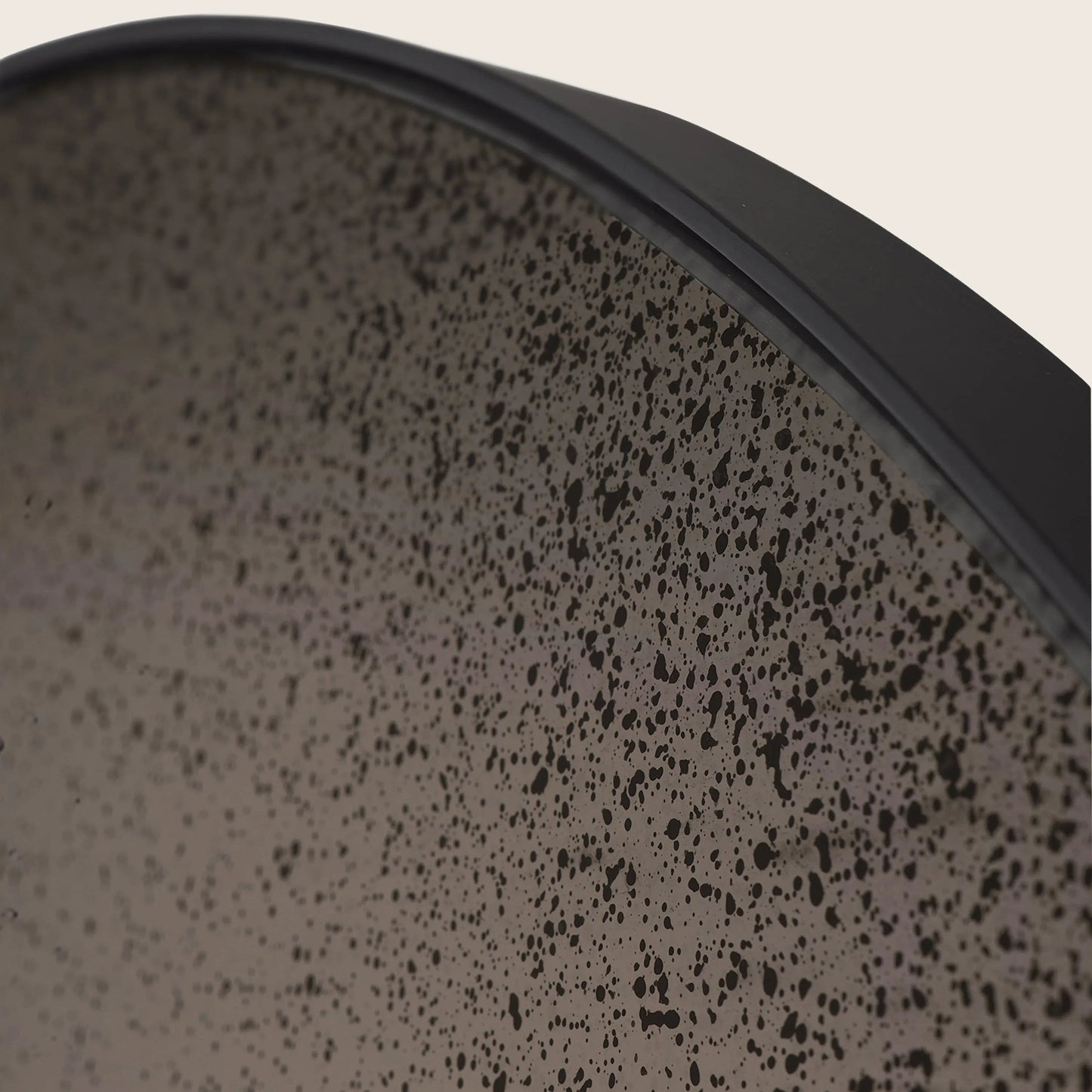 Aged Round Wall Mirror