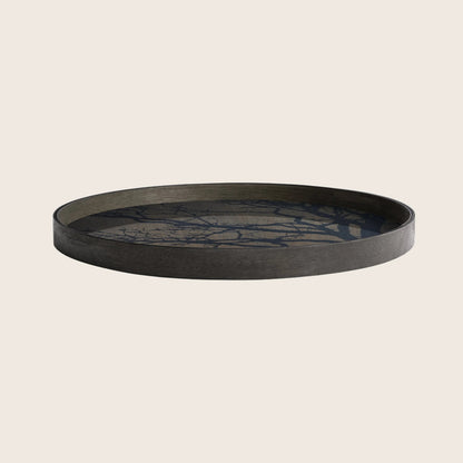Round Wood Tree Tray