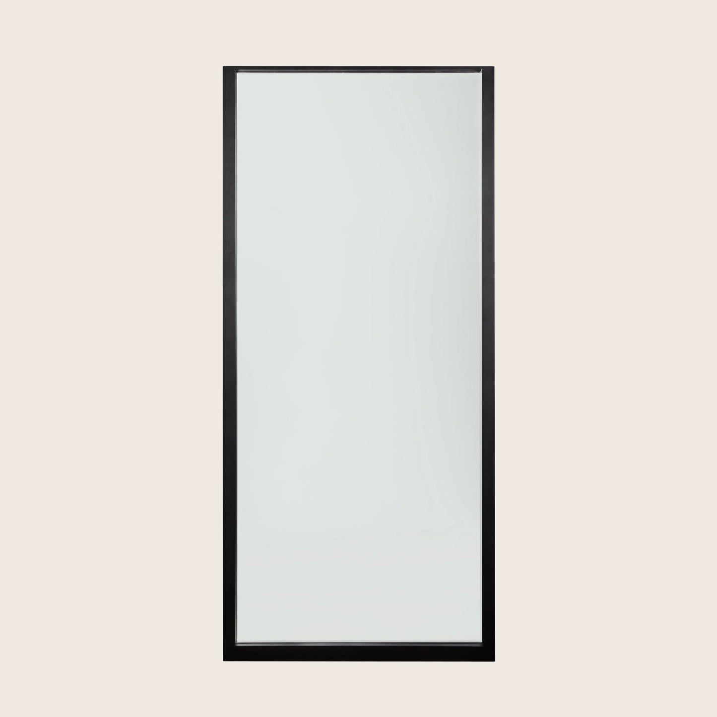 Oak Light Frame Floor Mirror