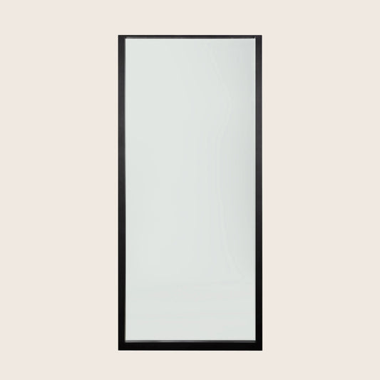 Oak Light Frame Floor Mirror