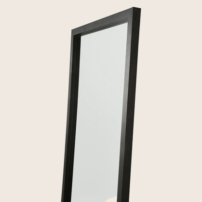 Oak Light Frame Floor Mirror